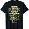 Its All Fun and Games Striped Bass Fishing Graphic TShirt 100 Cotton ONeck Short Sleeve Summer Casual Unisexs Tshirt