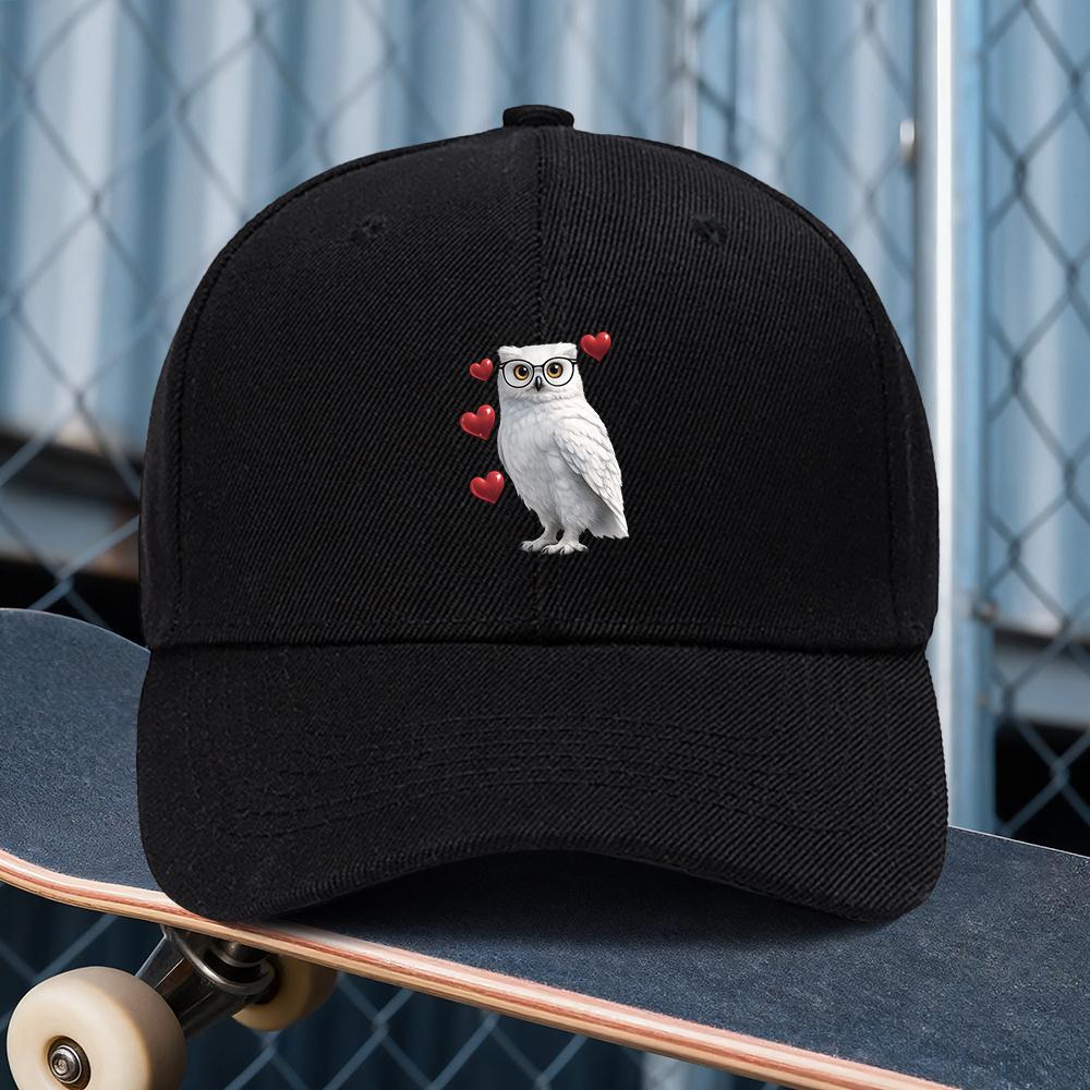 Owl Print Adjustable Cap UnisexS And WomenS Outdoor Sports Style Ideal Gift for ValentineS Day Anniversaries And Annual Me