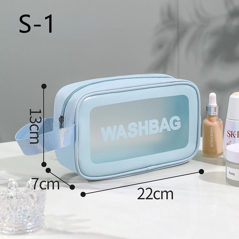 Portable Travel Wash Bag Female Transparent Waterproof Makeup Storage Pouch Large Capacity Cosmetic Organizer Beauty Women Case