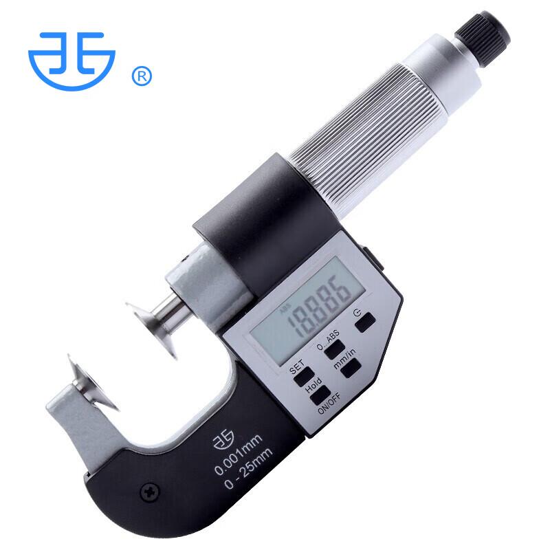 Electronic Digital Common Normal Outside Micrometer with Disc Head