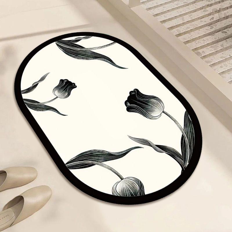 Bathroom Diatom Mud Floor Mat, Toilet Absorbent Mat, Door Non-slip Floor Mat, Household Dirt-resistant Simple Bathroom Floor Mat