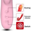 Double Tongue Vibrating Dildo for Women, Heating Telescopic Rotating Vibrators, Anal Clitoris Vaginal Stimulator Sex Toys