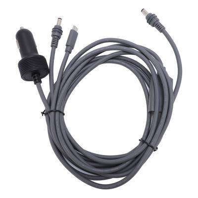 3 In 1 Satellite DC Power Cable Cigar Lighter 18AWG Satellite Dish DC Car Charger Power Adapter for