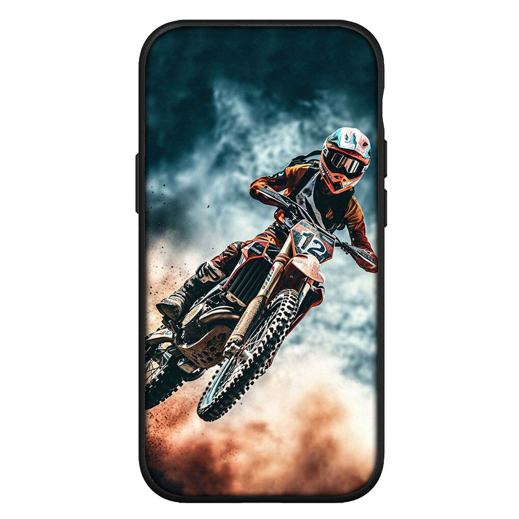 For Samsung Galaxy S25 S24 S23 S22 Ultra FE Plus A37 A57 A56 A55 A06 A16 A15 A36 A26 A35 A05 A25 A54 A34 Phone Case Motorcycle Mobile Moto Cross Cover