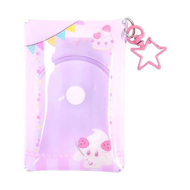 

[Marimo Craft] pocket monster pokemon Oshikatsu photo frame accessory case card case eggplant clear multi case S size pouch coin purse clear ladies