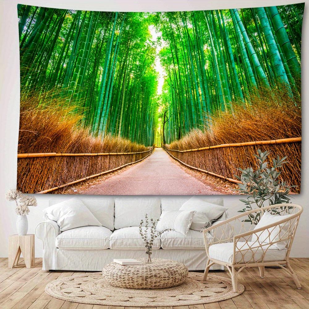 1pc Bamboo Tapestry Wall Hanging, Room Decor, Bedroom Decor, Living Room Background, Natural Style Backdrop Cloth, Tapestry