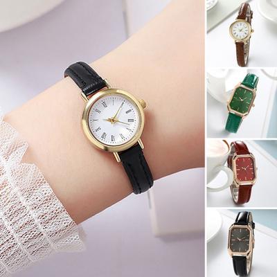 Ladies Watch Accurate Thin Strap Delicate Vintage Ultra-small Dial Decoration Alloy Academy Style Quartz Watch Clothing Accessory