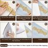 1M Hot Melt Adhesive Metallic Lace Ribbon Crafts DIY Embroidery Lace Trim Iron On Flower 7.6cm Sewing Wedding Dresses Home Decor