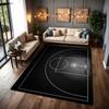 Basketball Court Patterned Rug Soundproof Noisereducing Carpet For Study Reading Area Home Party Decor Halloween Gift