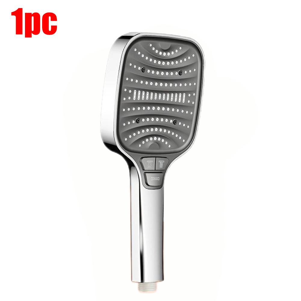 8 Modes Turbo Pressurized Shower Head 12cm Large Panel Water Saving Showerheads Explosion-proof Thickened ABS Filter Shower Head