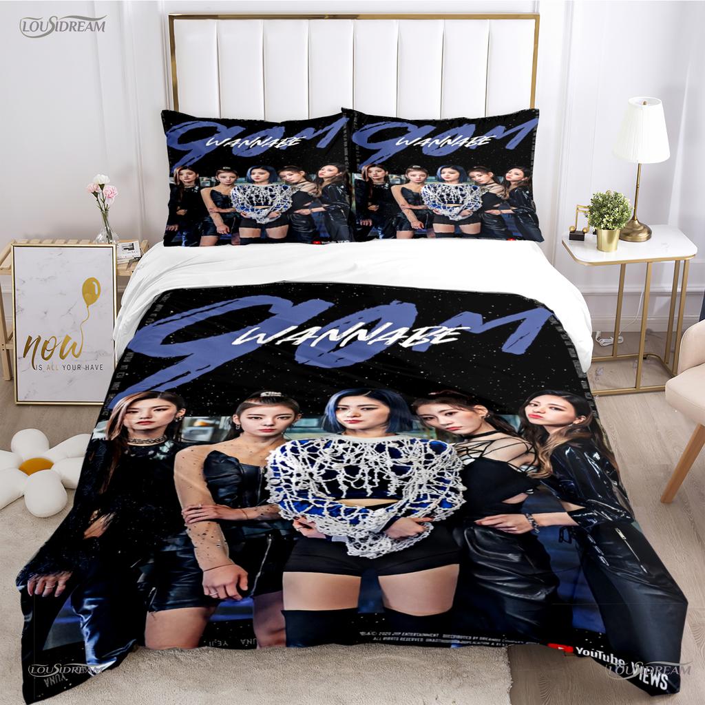 Itzy-Korean Singing Group All Season Duvet Cover Comforter Bedding Set Soft Quilt Cover And Pillowcases Single/Double/Queen/King