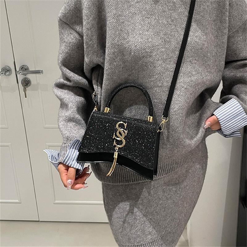 Evening Bag Luxury High-End Glitter Gold Silver Shoulder Bag Handbag Clutch Bag Women Female Crossbody Bags