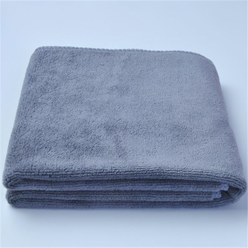 

Салфетка из микрофибры для чистки автомобиля 400 г - 40x60 см Толстое фланелевое полотенце для парикмахерских и автомоек (Возможен индивидуальный логотип) 33x65 cm серый