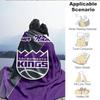 1PC Custom Name Blanket Kings Basketball Flannel blankets Patterns Throw Blanket All-Season Soft Gift for Couch, Bed, Camping, Birthday gifts