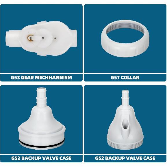 Upgraded G52 Backup Valve Compatible with Polaris 180,280,380,3900 Pool Cleaner Replace Part Replacement Kit with G53 Gear Mechanism