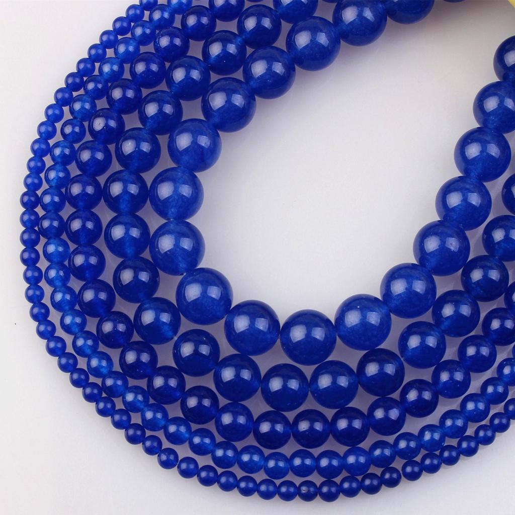 Bunte Chalcedon Jade Perlen für DIY Schmuck- & Armbandherstellung