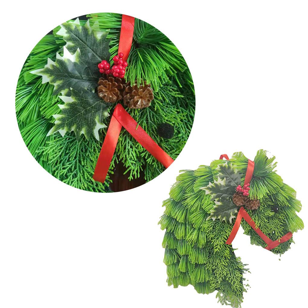 Weihnachtskranz Weihnachts-Girlanden Ornamente Bauernhaus Pferdekopf Grußanhänger Partyzubehör Neujahr Halloween-Zubehör