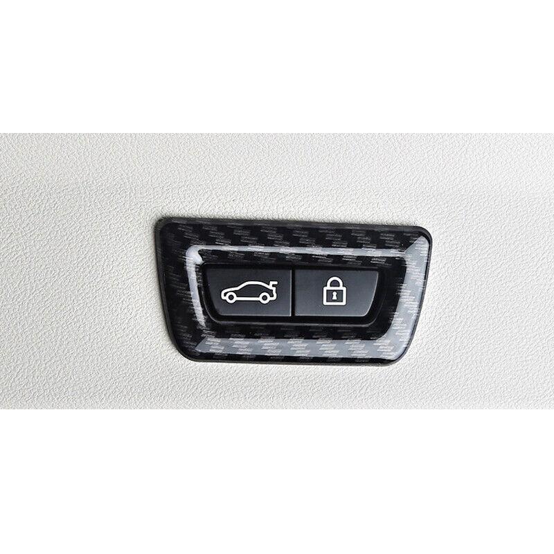 For BMW X3 G01 X4 G02 2018-21 ABS Carbon Fiber Tailgate Button Switch Cover Trim