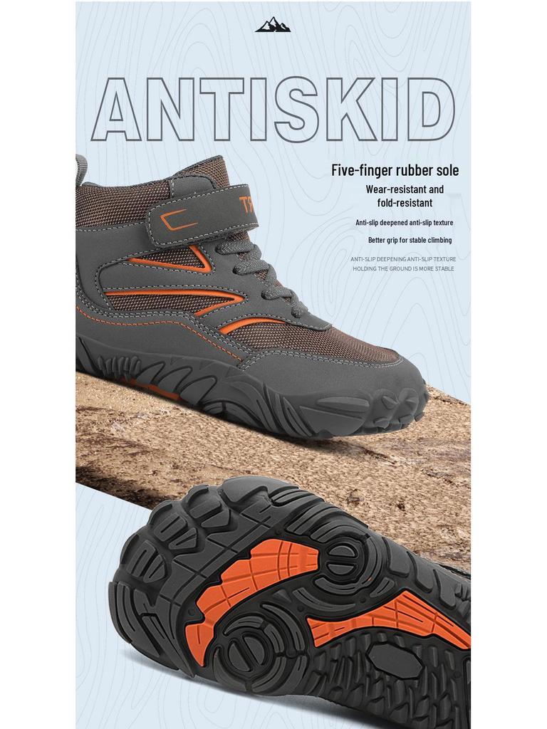 Kids' Five-Finger Mid-Top Hiking & Running Shoes