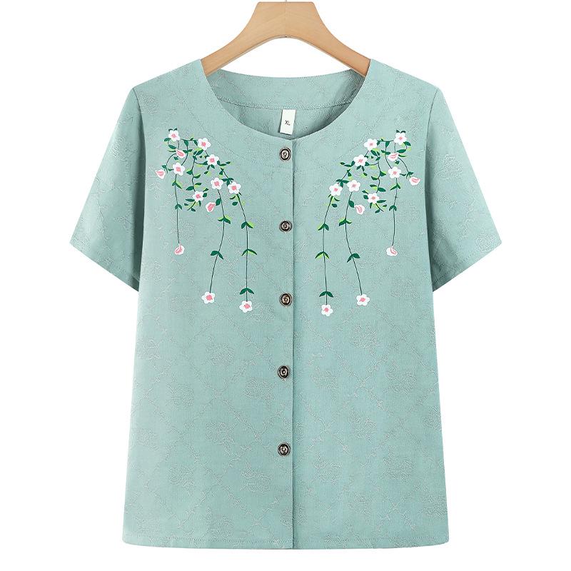 

Mom s 2026 Summer Cotton Linen Suit: Chic Two-Piece Cardigan Set for Stylish Middle-Aged & Elderly Women 3XL (120-135 lbs recommended)