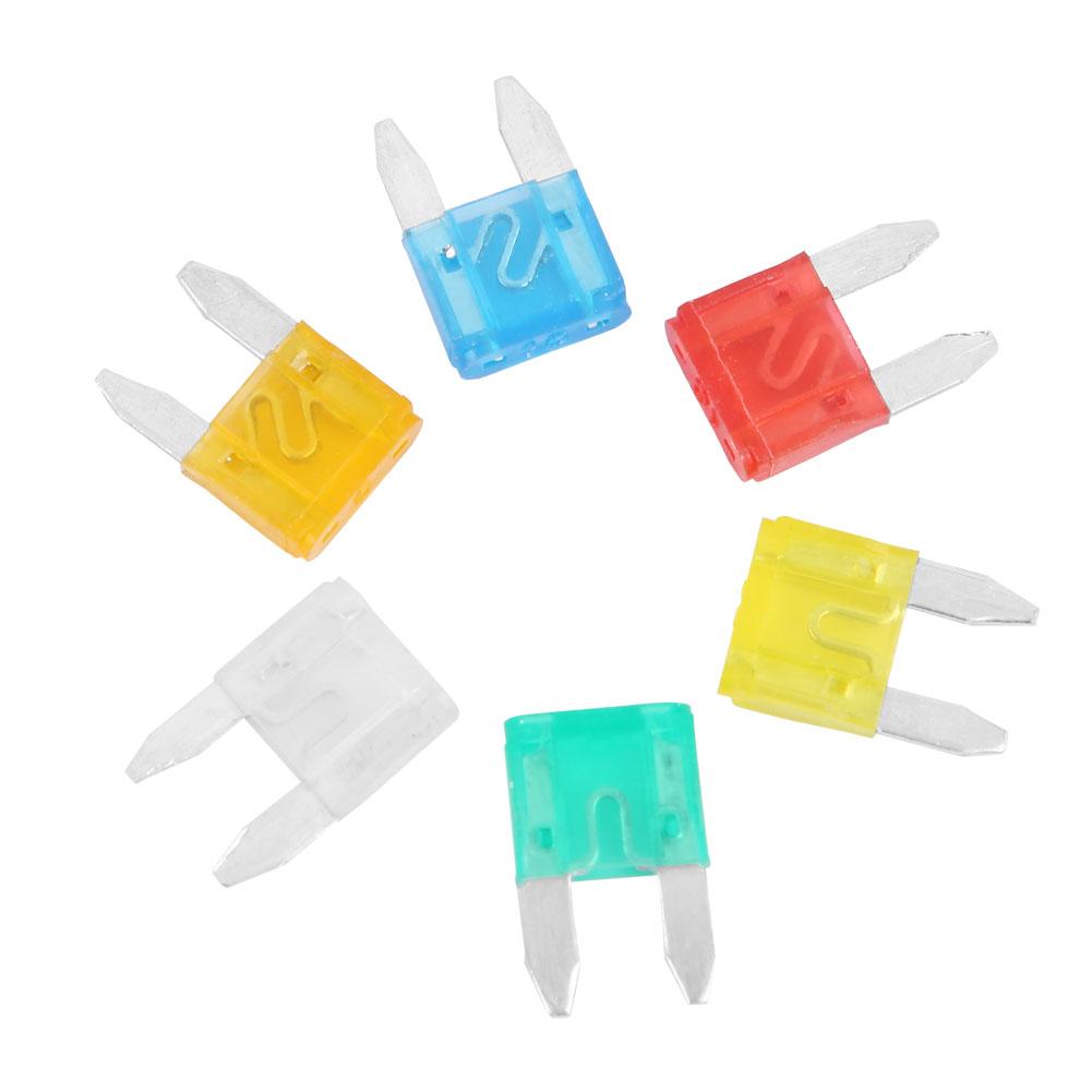 60pcs Multicolor Profile Small Size Mini Blade Fuse Assortment Auto Car Truck Fuses Set (S)