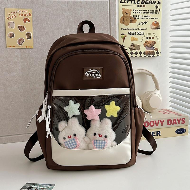 Stylish Large Capacity Nylon Backpack For Students Perfect For School And Outdoor Activities