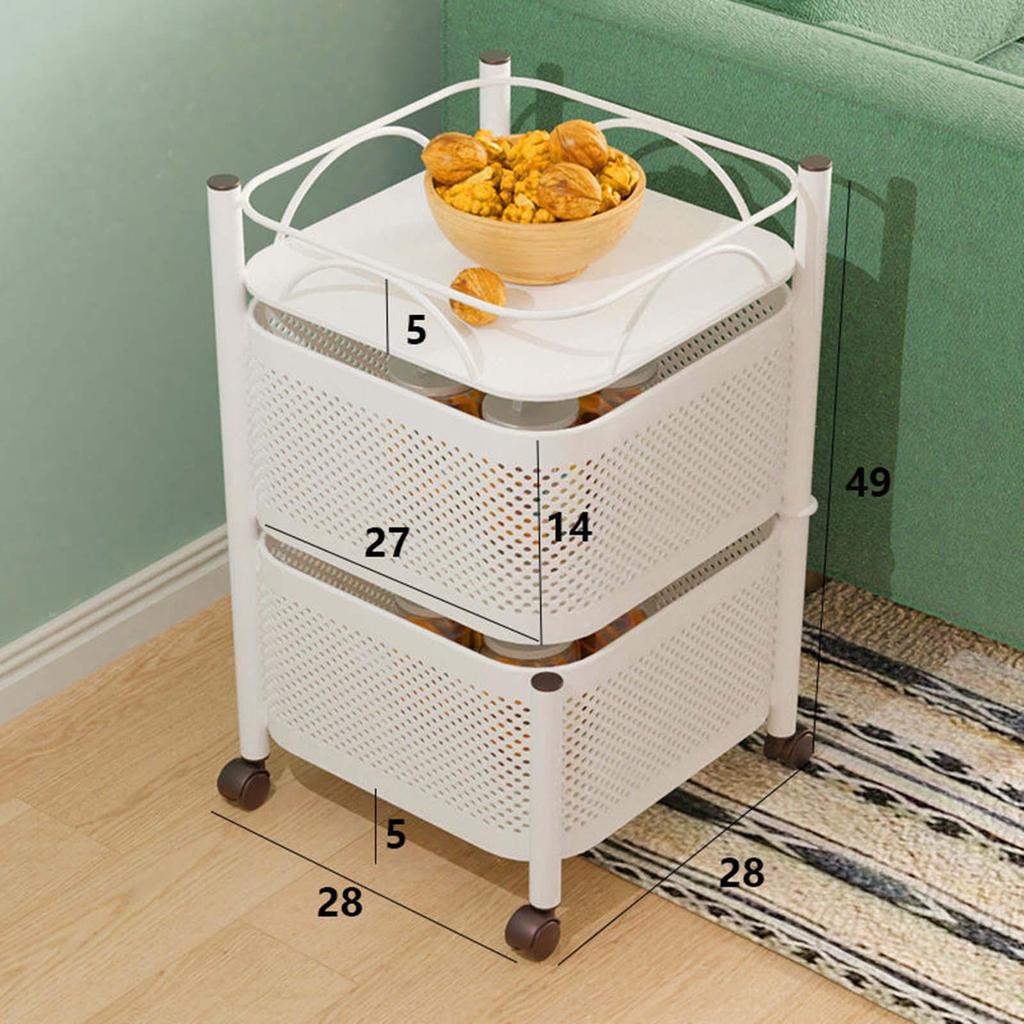 Heavy Duty Kitchen Shelf with Wheels, Shelves Cart ,Storage Trolley, for Household Bathroom