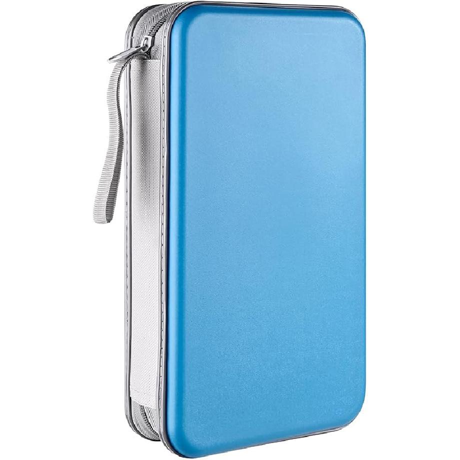 DVD Case, 96 Capacity CD Case Portable CD Holder Storage Hard Plastic DVD Wallet Holder Organizer For Car