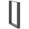 Vidaxl Nogi Do Stolika Kawowego, 2 Szt., Antracyt, 70X(72-73) Cm, Stal
