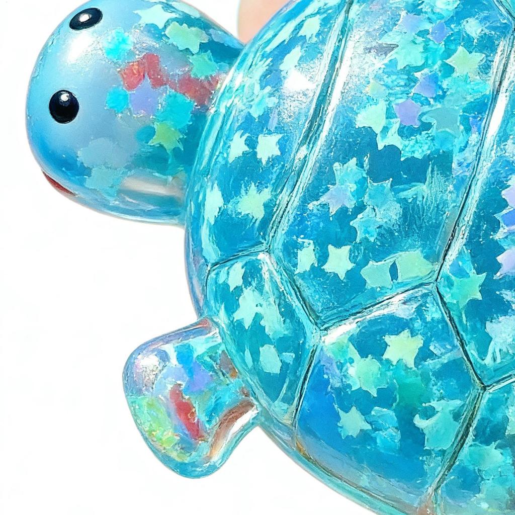 Glitter Turtle Shape Squeeze Toy Stress-relieving Fingertip Sensory Toy Anti Stress Sensory Fidget Toy Turtle Decompressions Toy