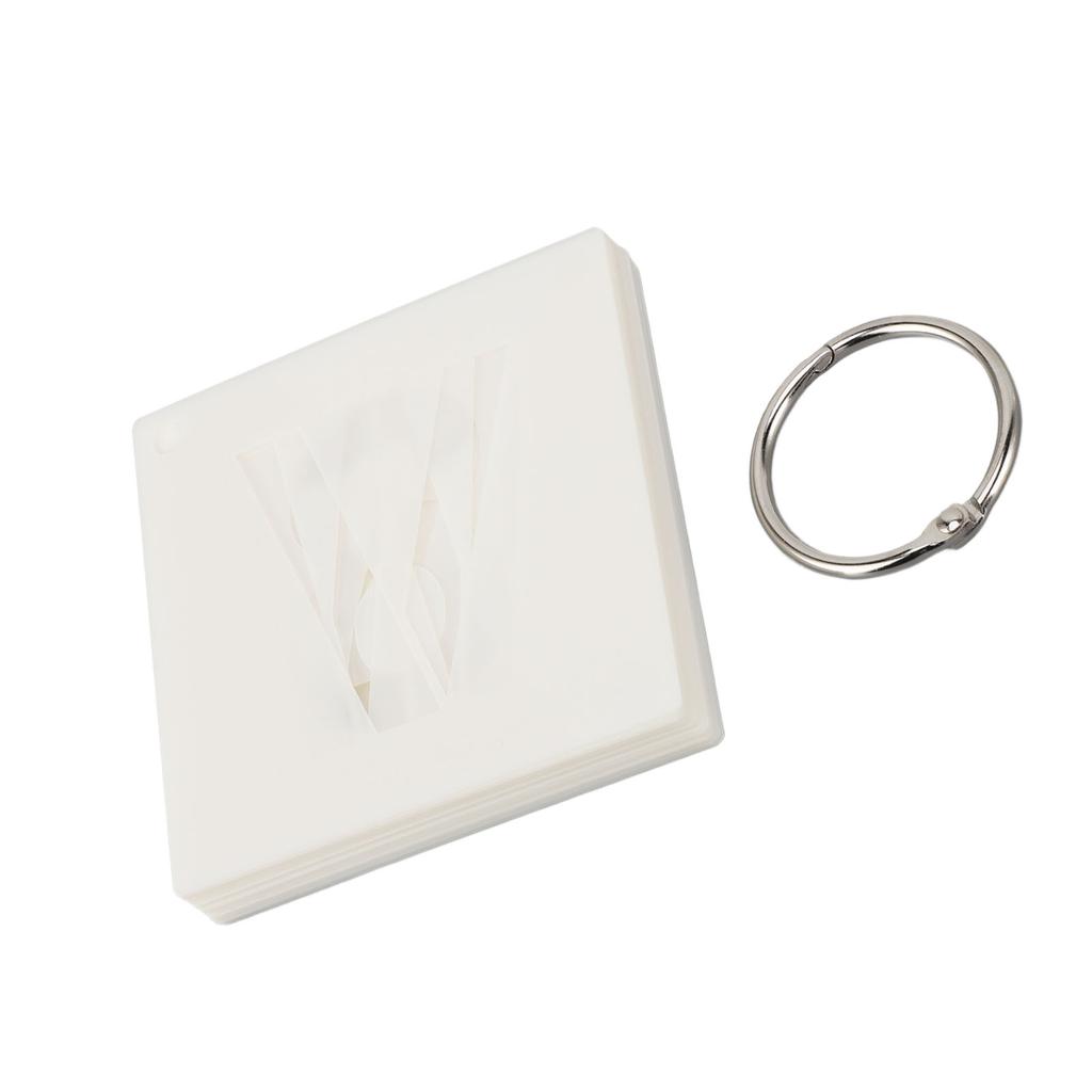 2 Inch 36pcs Letter Numbers Stencils Set for Spray Painting Reusable Alphabet Art Craft Templates with Metal Ring