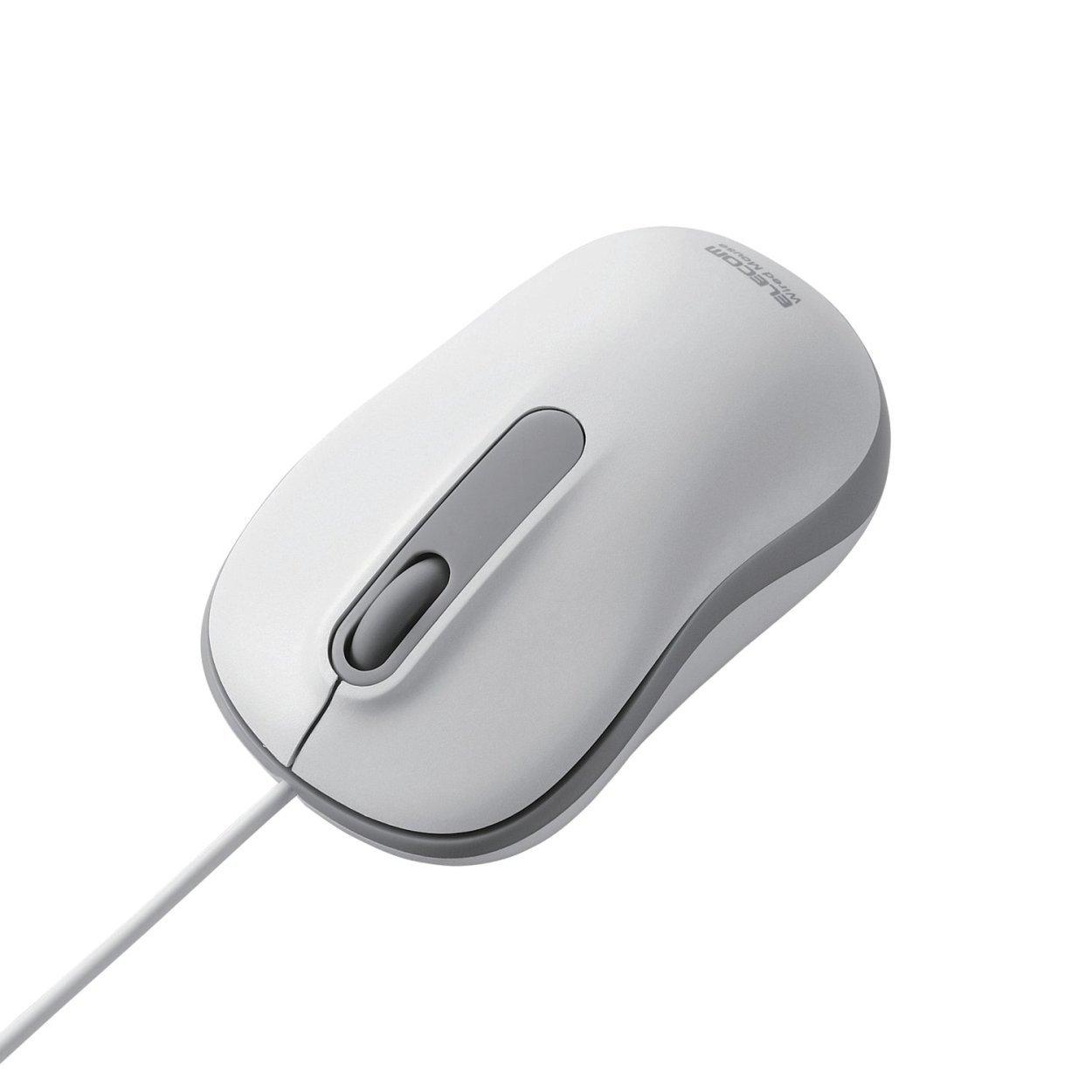 

ELECOM Wired M Mouse, Optical, Size, White, M-Y7URWH білий