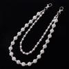 Unisex Rhinestone Double-Layer Hip Hop Waist Chain - Trendy Punk Denim Pants Accessory