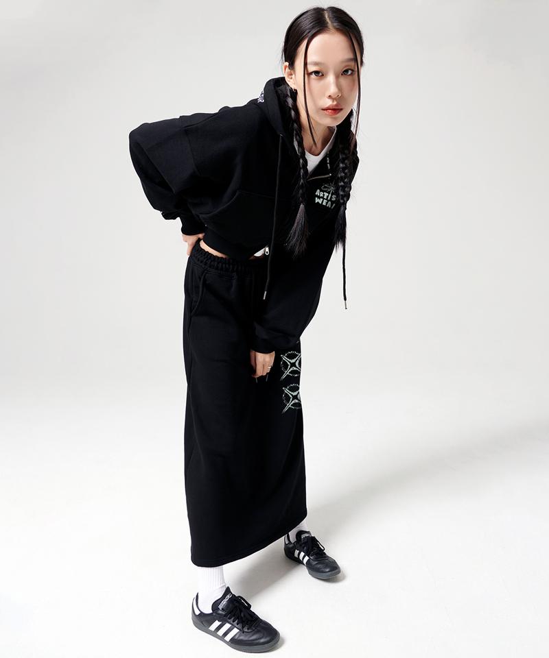 Artist Wear [Atw] Illusion Long Skirt