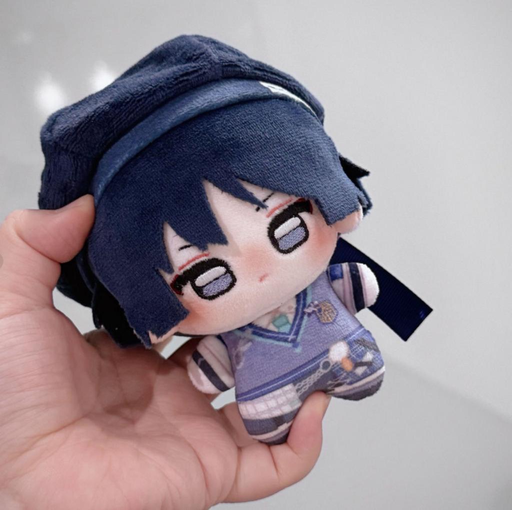 Scaramouche Wanderer 10cm Starfish Style Cotton Plush Doll Anime Keychain Pendant Gift