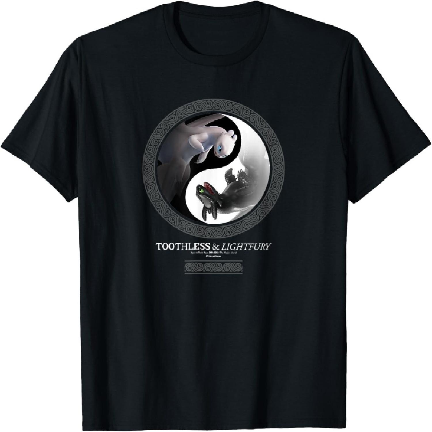 

How to Train Your Dragon 3 Yin Yang Dragon T-Shirt XXXXXL різнокольоровий