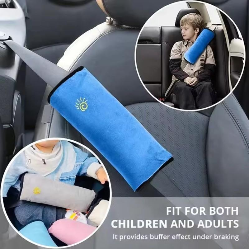 Car Child Safety Shoulder Guard Belt Adjustment Retainer Anti-Strangle Neck Belt Baby Pillow Safety Belt Seat Sleep Positioner