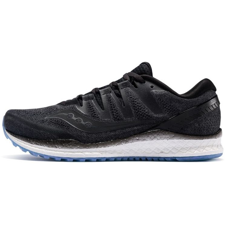 SAUCONY Freedom ISO2 Comfortable Minimalist Mesh Cushioning Lightweight Low-Top Running Shoes Men Sneaker Black S20440-1