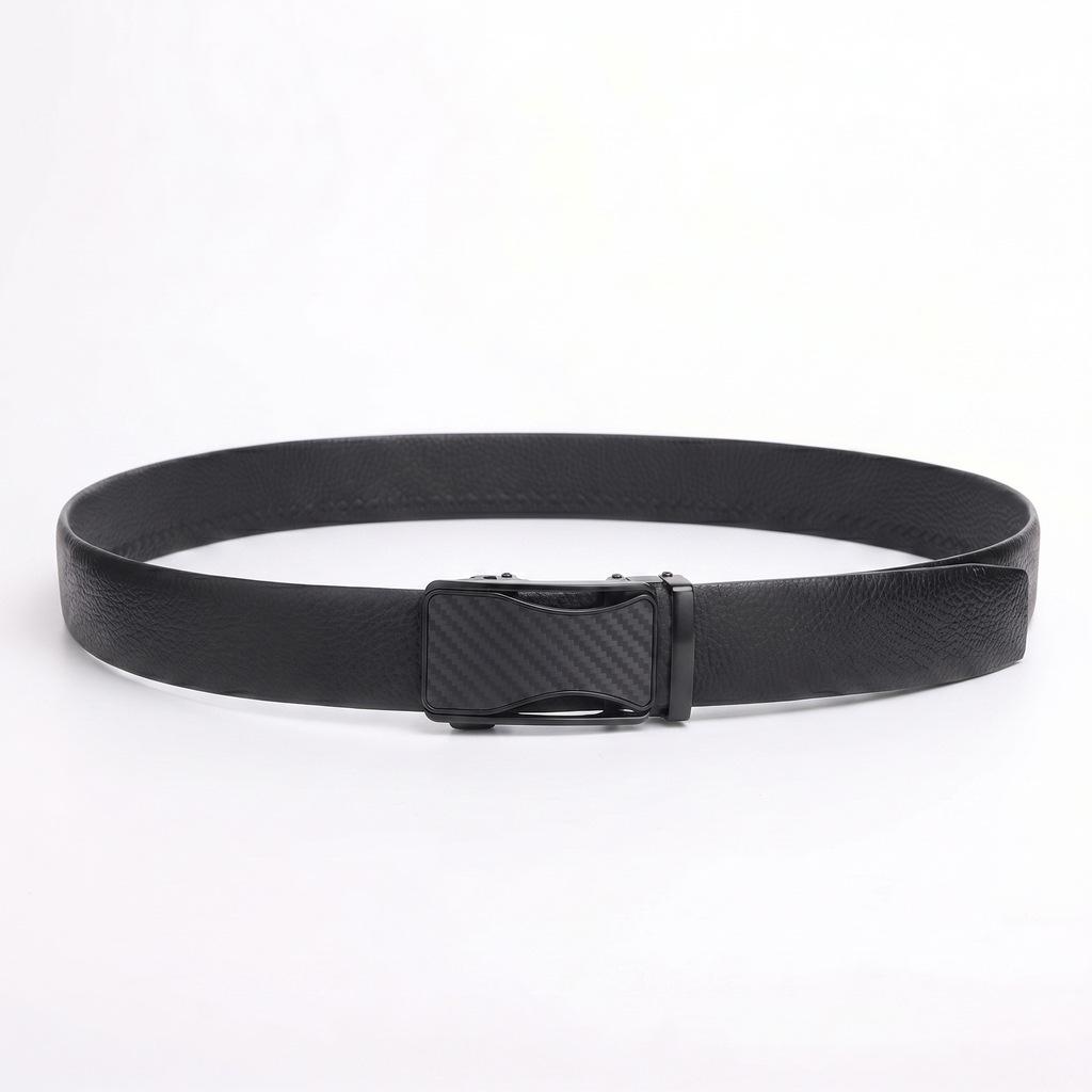 Men's Genuine Leather Automatic Buckle Belt