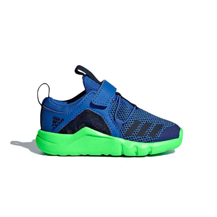Adidas Rapida Slip Resistant And Breathable Low top Toddler Shoes Blue Black Infant And Toddler AH2580
