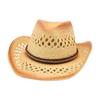 Straw Hat Ethnic Style Simple High-End Cowboy Hat Summer Sun Protection Shade Beach Couple Straw Hat