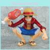 One Piece Luffy Sitting Pose Pvc Figure With Collectible Display For Anime Fans