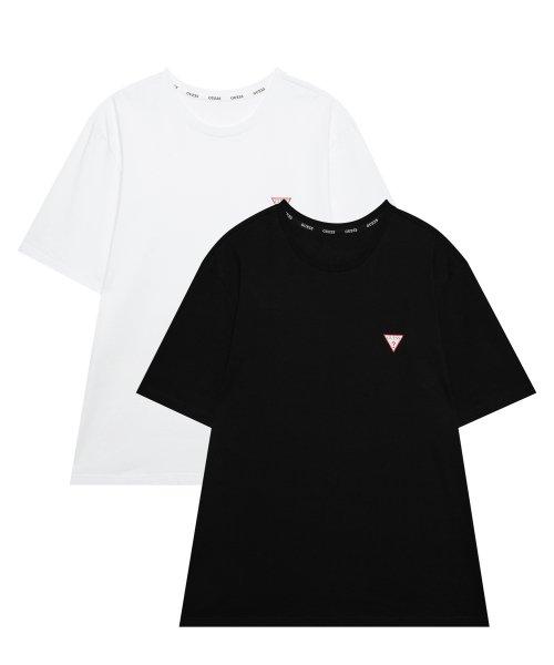 

[Guess] Cotton Spandex UNI Crew Neck T-Shirt Pack [Shipped from Korea] 100% Authentic 90
