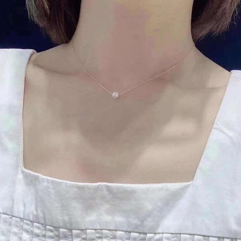 DIY Star Necklace Pendant: S925 Silver Setting for 7-8mm Round Pearls