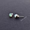 Genuine Opal Earrings, Ethiopian Welo Opal Stud Earrings, Opal Stud Earrings, Tiny Opal Earrings ,Stud Earrings, Best Gift for Daughter