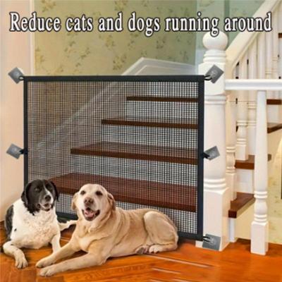 New Foldable Dog Fence Pet Isolation Net Safety Fence Pet Magic Gate Baby Safety Door