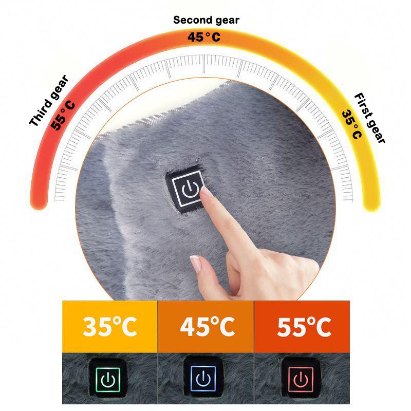 Electric Heating Waist Belt Cold-Proof Hand Waist Warming Pad USB Recharging 3 Levels Hot Compress Female Uterus Warm Care Tools