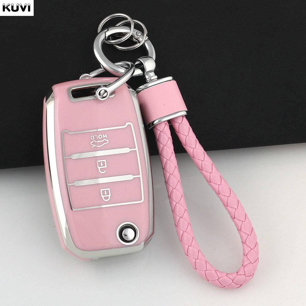 

New Tpu Car Key Case Cover Shell Fob For Kia Rio 3 K2 K3 K4 K5 Sportege Picanto Optima Soul Ceed Sorento Forte Stinger Cerato