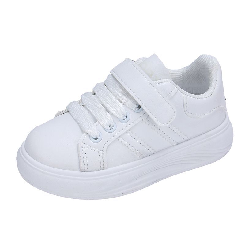 Children's Board Shoes 2025 Spring and Autumn New Soft-soled Girls' Sports Shoes Boys' Little White Shoes Medium and Older Children's Fashion