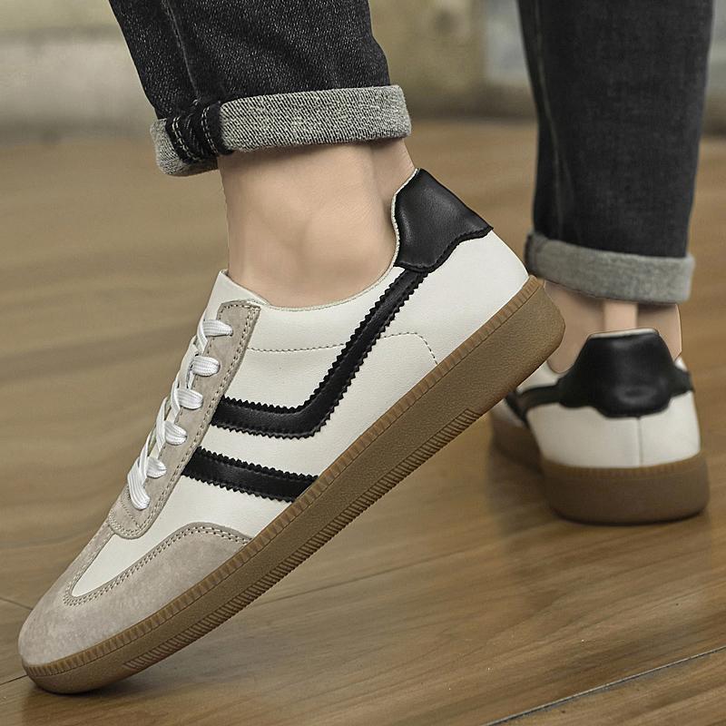 Fashion Genuine Leather Men Casual Shoes All-match Mens Sneakers High Quality Skate Shoes Men Stylish Men's Walking Shoes Classic Flats